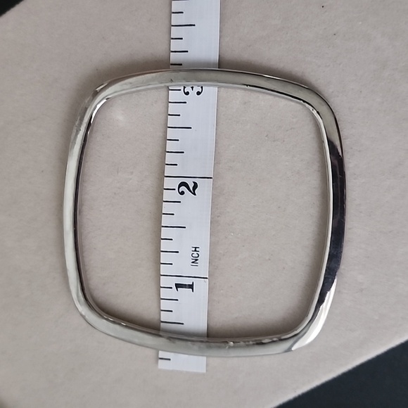 3 Silver Rhodium Plated Bangle Bracelet Set - Picture 7 of 9